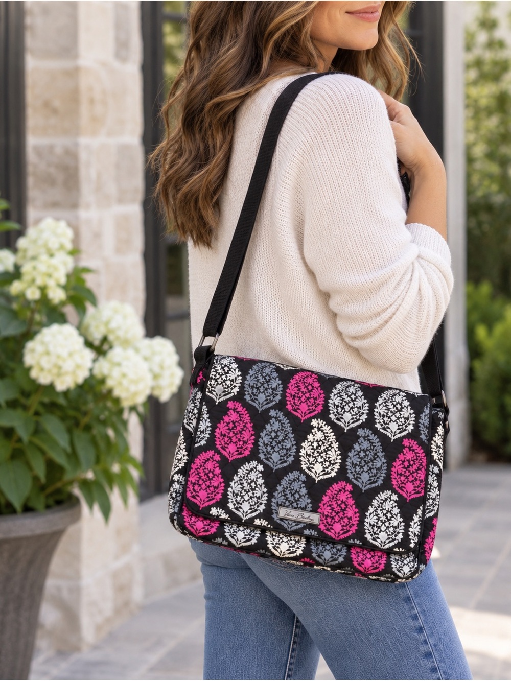Vera Bradley Northern Lights Laptop Messenger Crossbody Bag Retired